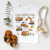 God Says I Am Truck Shirt, Christian Kids Construction T-Shirt